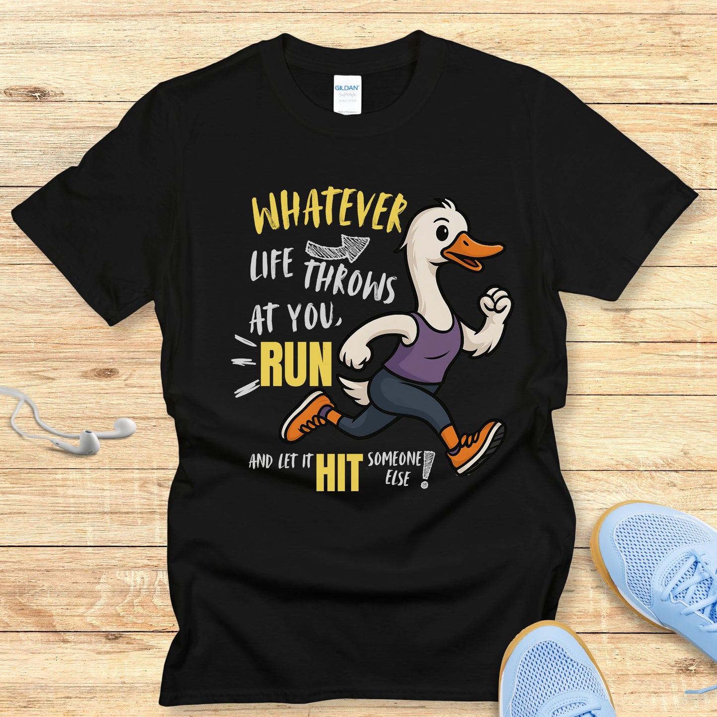 The Silly Goose Strategy T-Shirt Funny Running Shirt for Women