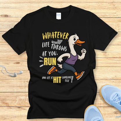 The Silly Goose Strategy T-Shirt Funny Running Shirt for Women
