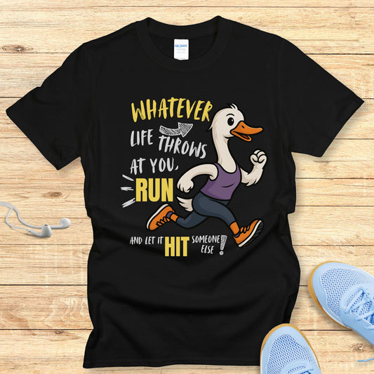 The Silly Goose Strategy T-Shirt Funny Running Shirt for Women