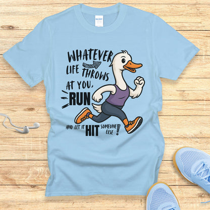 The Silly Goose Strategy T-Shirt Funny Running Shirt for Women