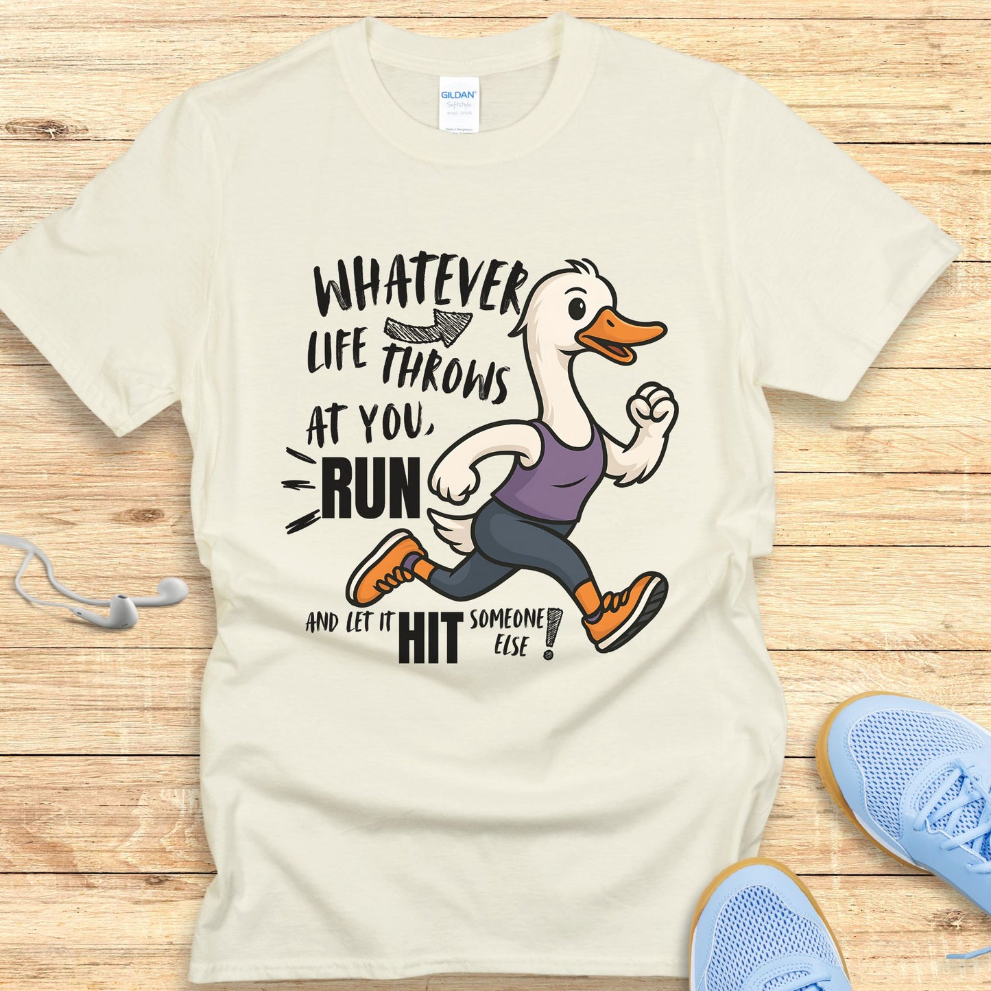 The Silly Goose Strategy T-Shirt Funny Running Shirt for Women