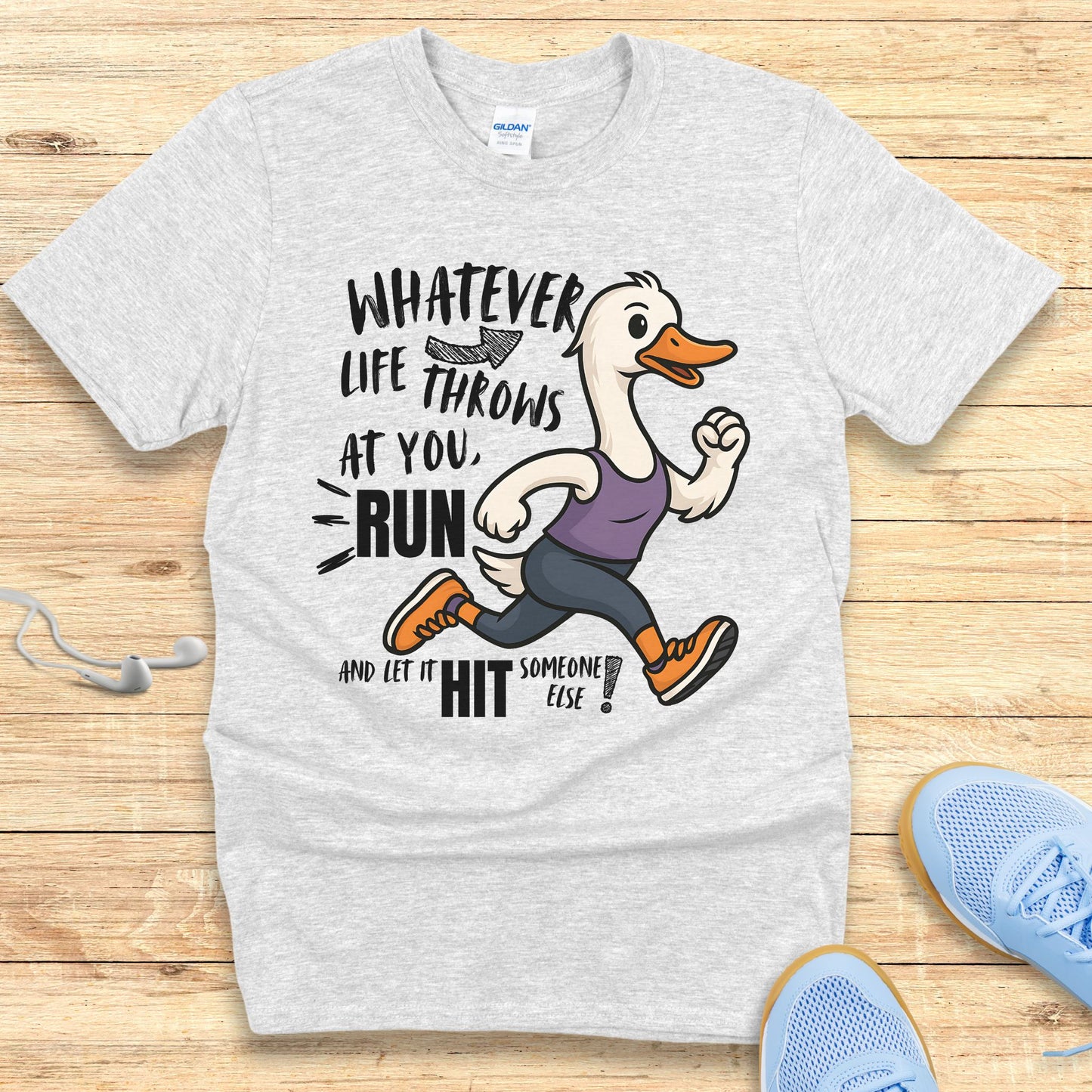 The Silly Goose Strategy T-Shirt Funny Running Shirt for Women