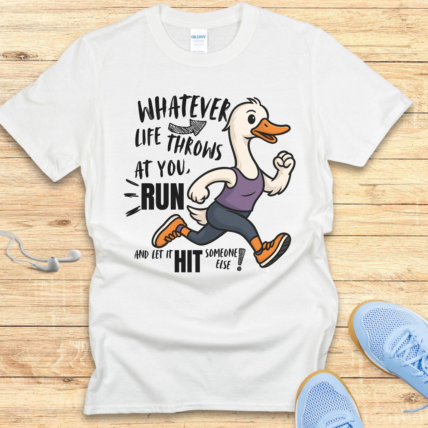 The Silly Goose Strategy T-Shirt Funny Running Shirt for Women