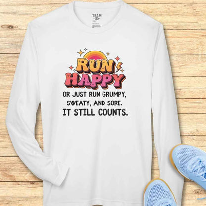 Run Happy Moisture-Wicking & Lightweight Performance Running Shirt