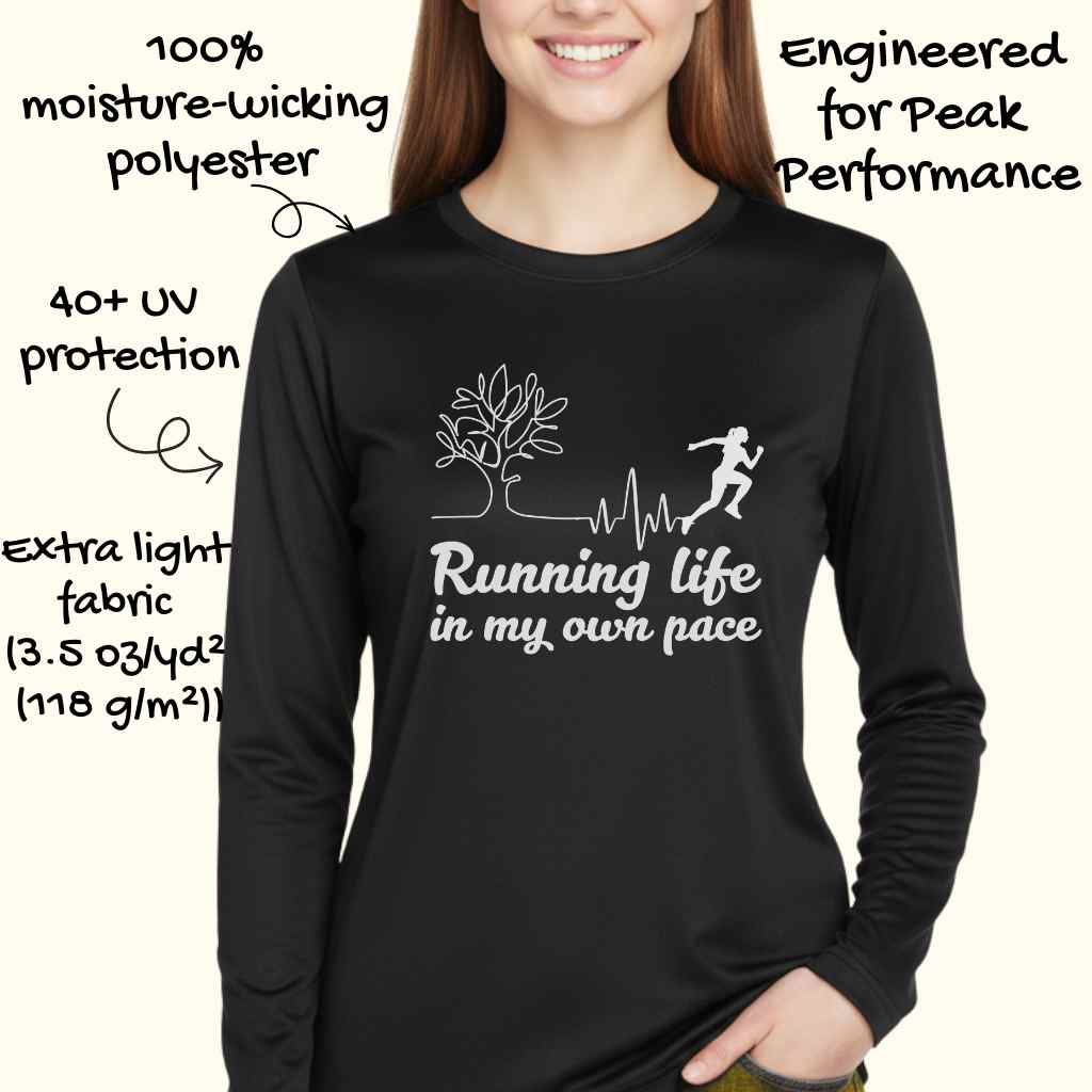 Running Life Moisture-Wicking & Lightweight Performance Running Shirt