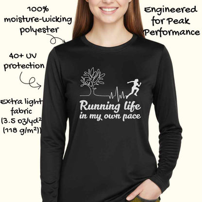 Running Life Moisture-Wicking & Lightweight Performance Running Shirt