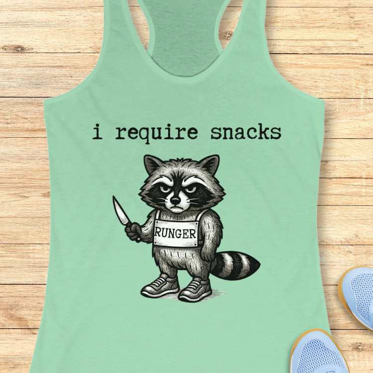 Vintage Require Snacks Tank Top