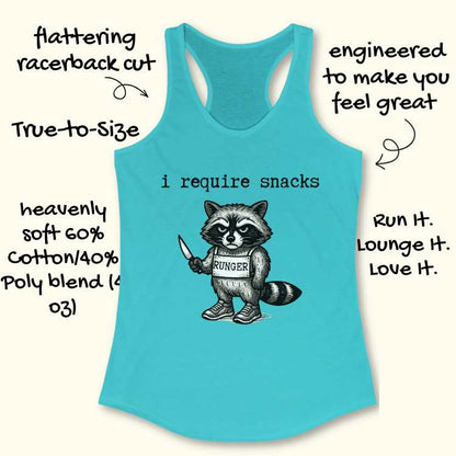 Vintage Require Snacks Tank Top