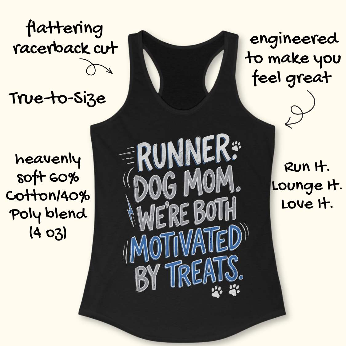 Motivated By Treats Tank Top