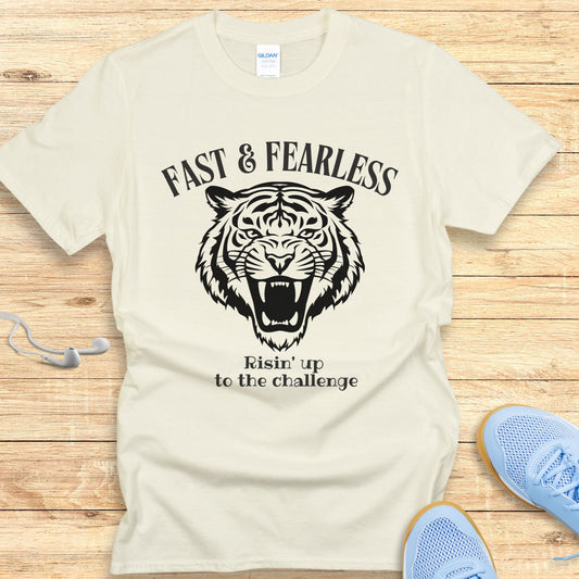 Running Shirt for Women Empowering Tshirt Fast & Fearless