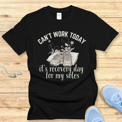 Funny Running Shirt Women Runners T-Shirt Can't Work
