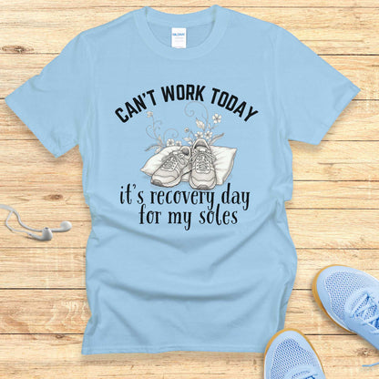 Funny Running Shirt Women Runners T-Shirt Can't Work