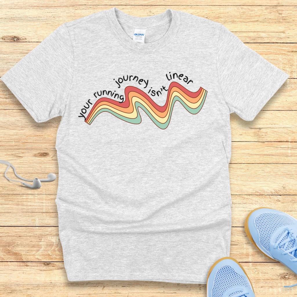 Empowering Running Shirt Women Runners T-Shirt Non Linear Journey