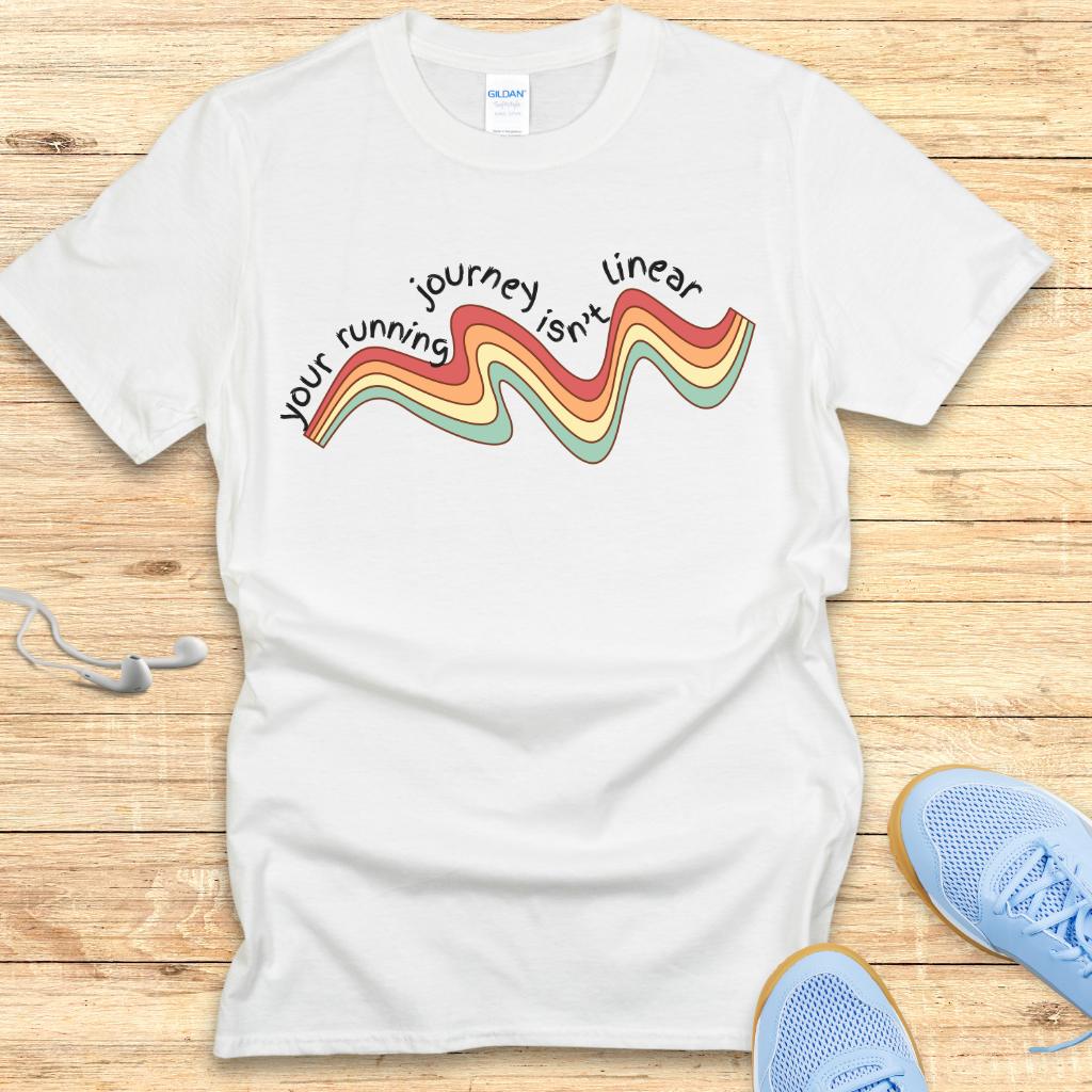 Empowering Running Shirt Women Runners T-Shirt Non Linear Journey
