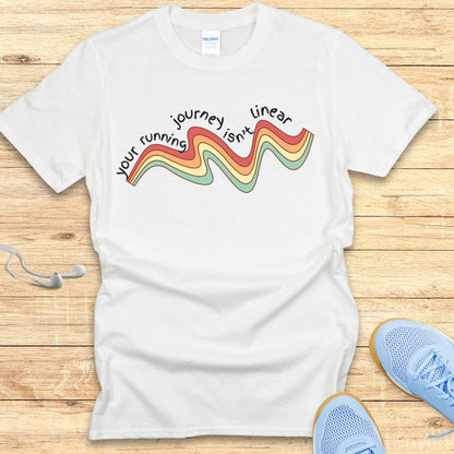 Empowering Running Shirt Women Runners T-Shirt Non Linear Journey