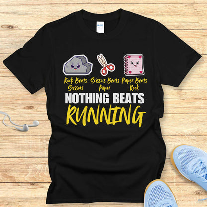 Funny Running Shirt Women Runners T-Shirt Nothing Beats Running