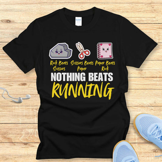 Funny Running Shirt Women Runners T-Shirt Nothing Beats Running