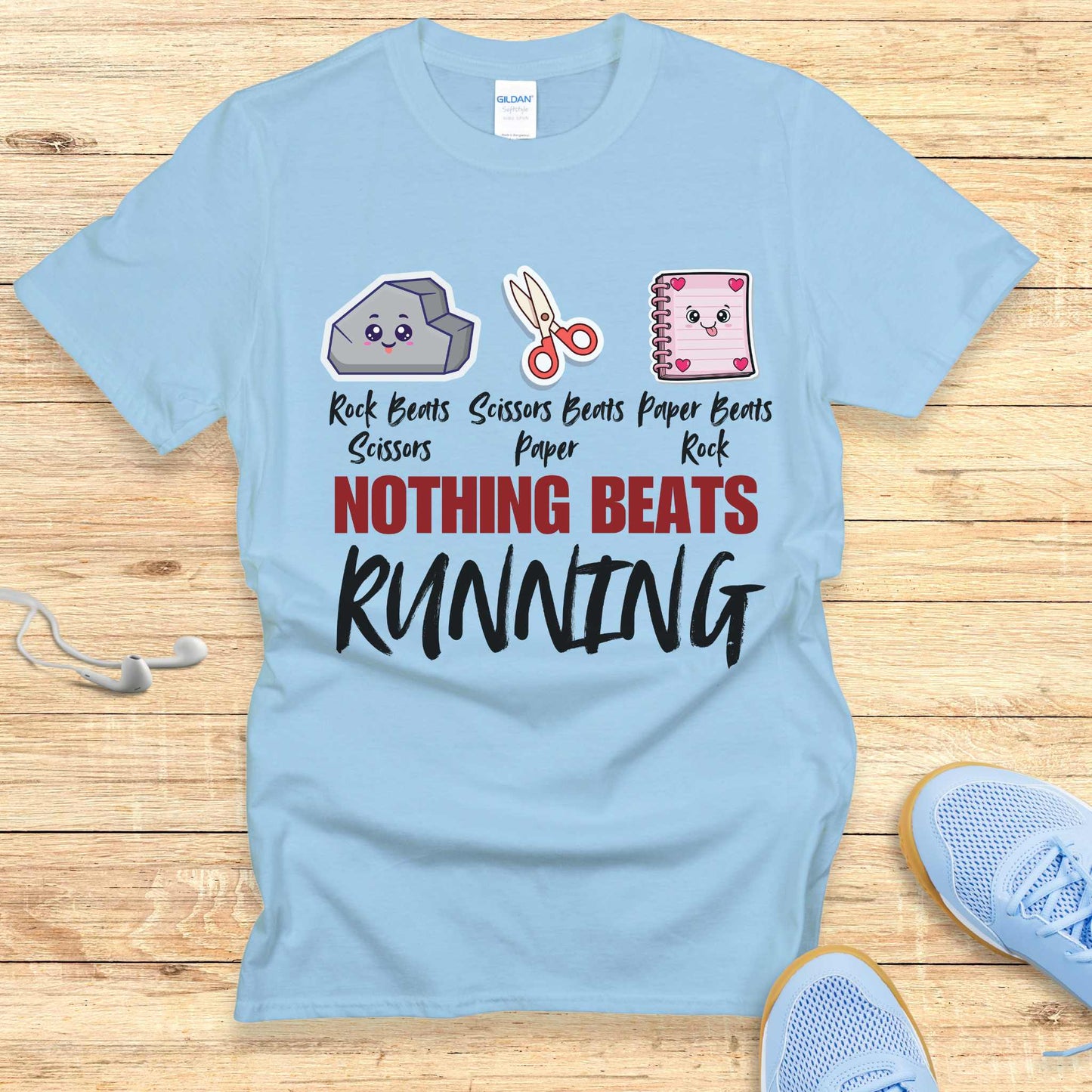 Funny Running Shirt Women Runners T-Shirt Nothing Beats Running