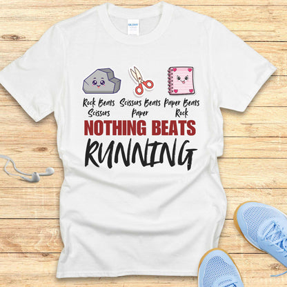 Funny Running Shirt Women Runners T-Shirt Nothing Beats Running