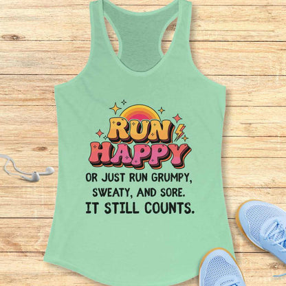 Run Happy Tank Top