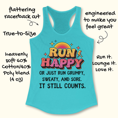 Run Happy Tank Top