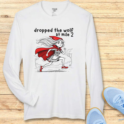 Dropped The Wolf Moisture-Wicking & Lightweight Performance Running Shirt