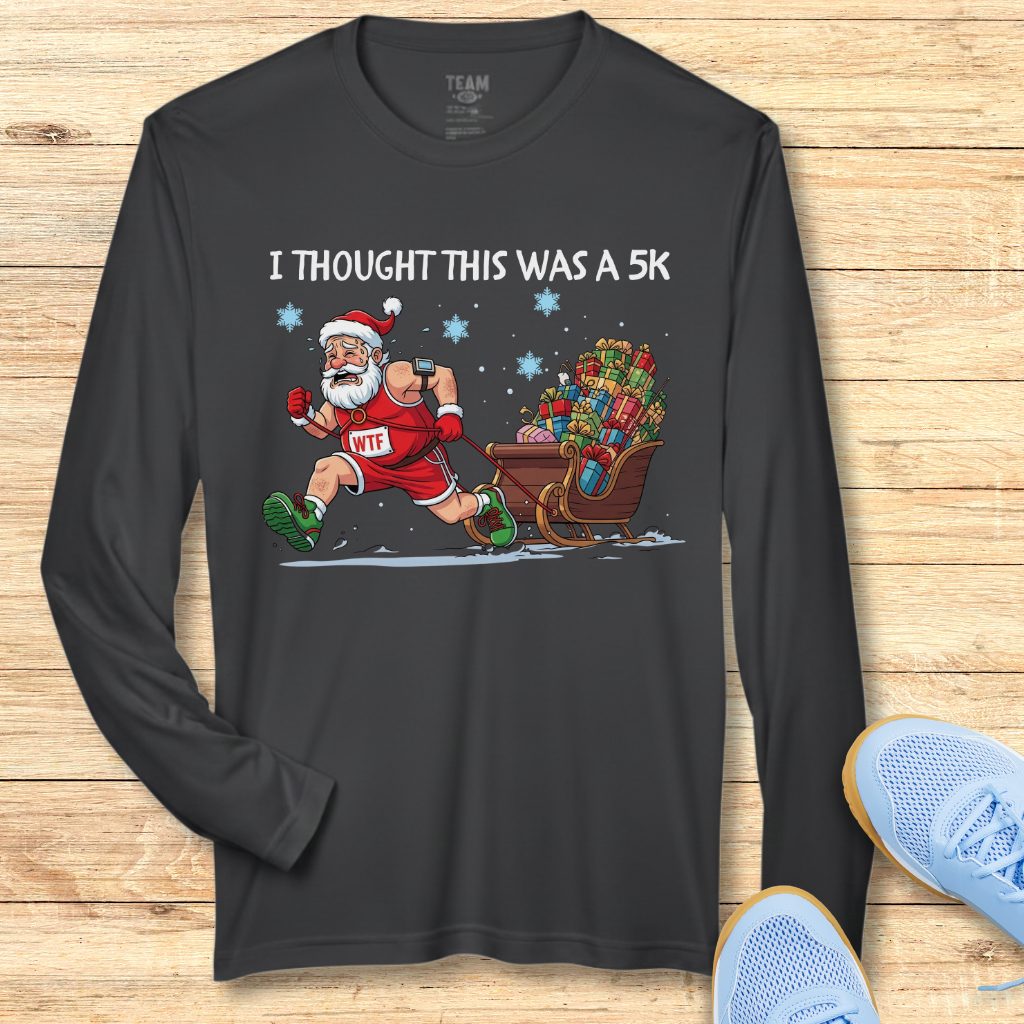 5K Santa Moisture-Wicking & Lightweight Performance Running Shirt