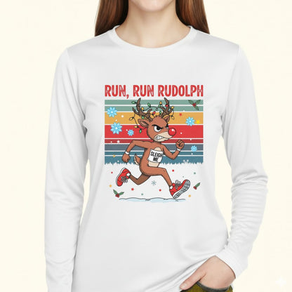 Run Rudolph Moisture-Wicking & Lightweight Performance Running Shirt