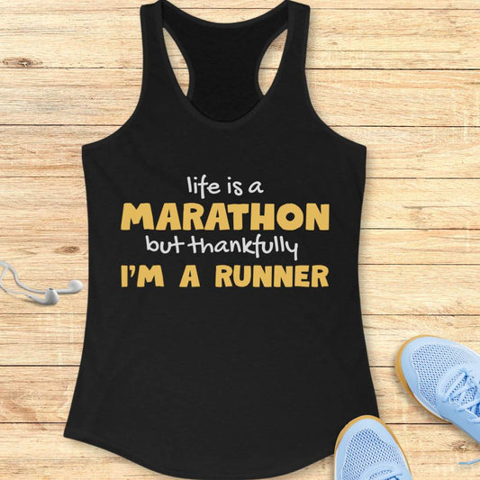 Life Is A Marathon Tank Top