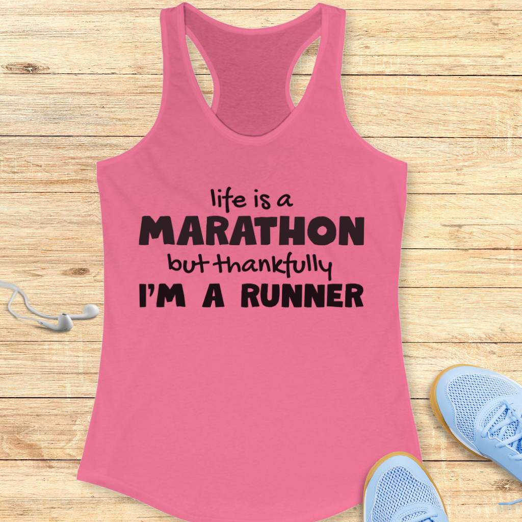 Life Is A Marathon Tank Top