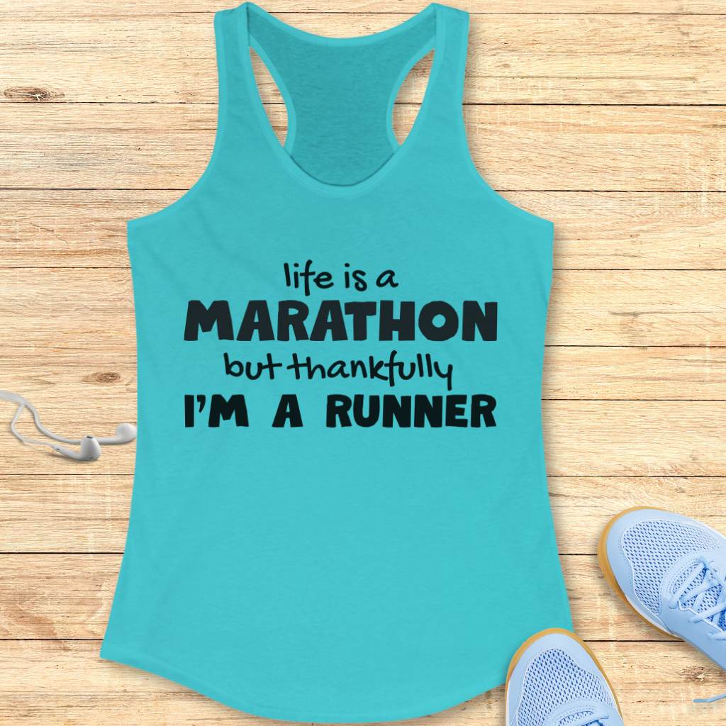 Life Is A Marathon Tank Top