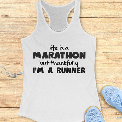 Life Is A Marathon Tank Top