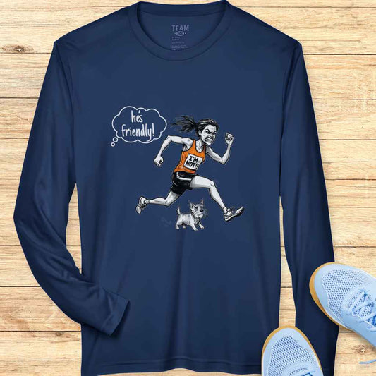 He is Friendly Moisture-Wicking & Lightweight Performance Running Shirt