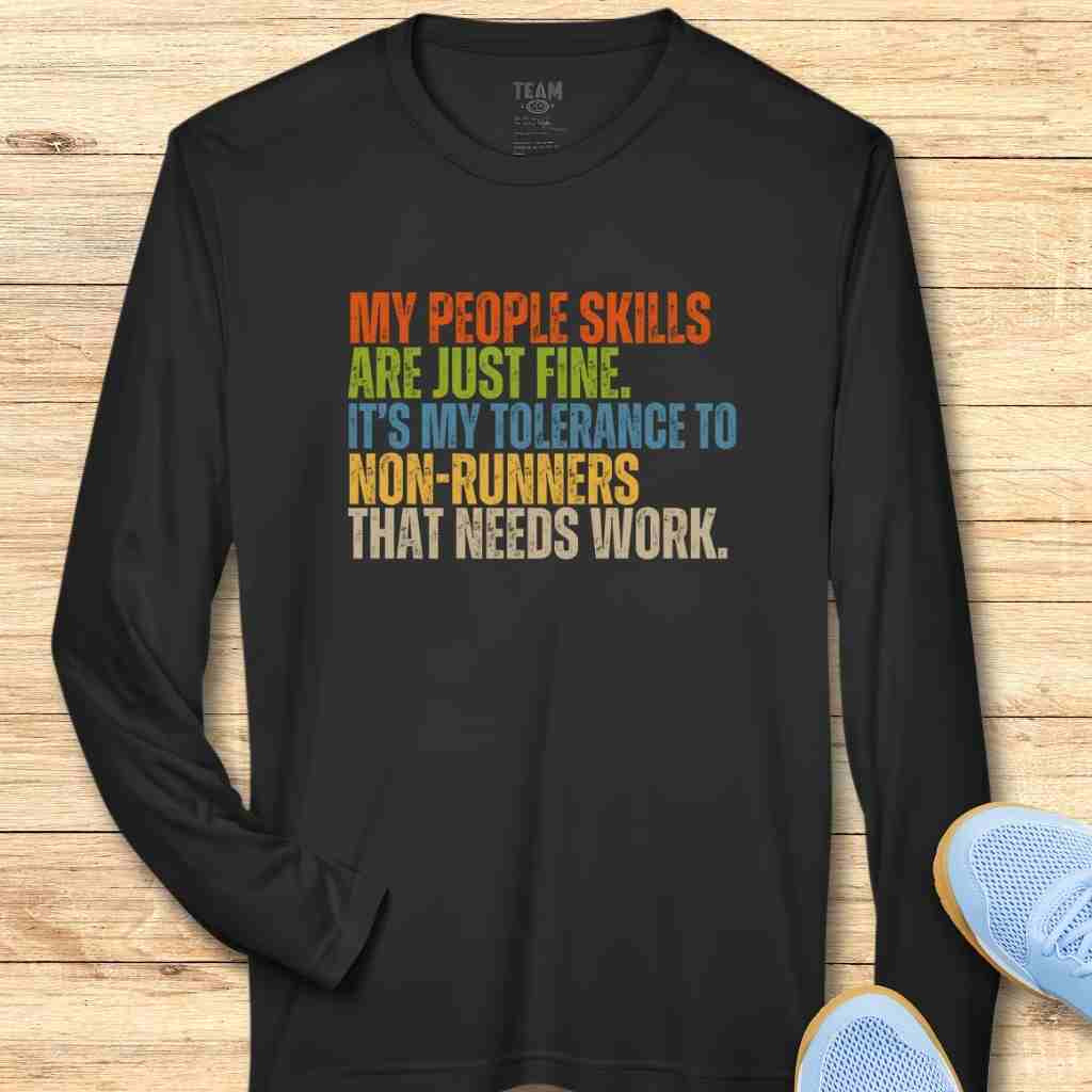 Fine People Skills Moisture-Wicking & Lightweight Performance Running Shirt