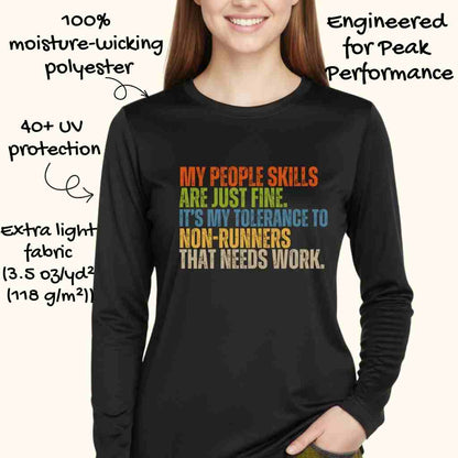 Fine People Skills Moisture-Wicking & Lightweight Performance Running Shirt