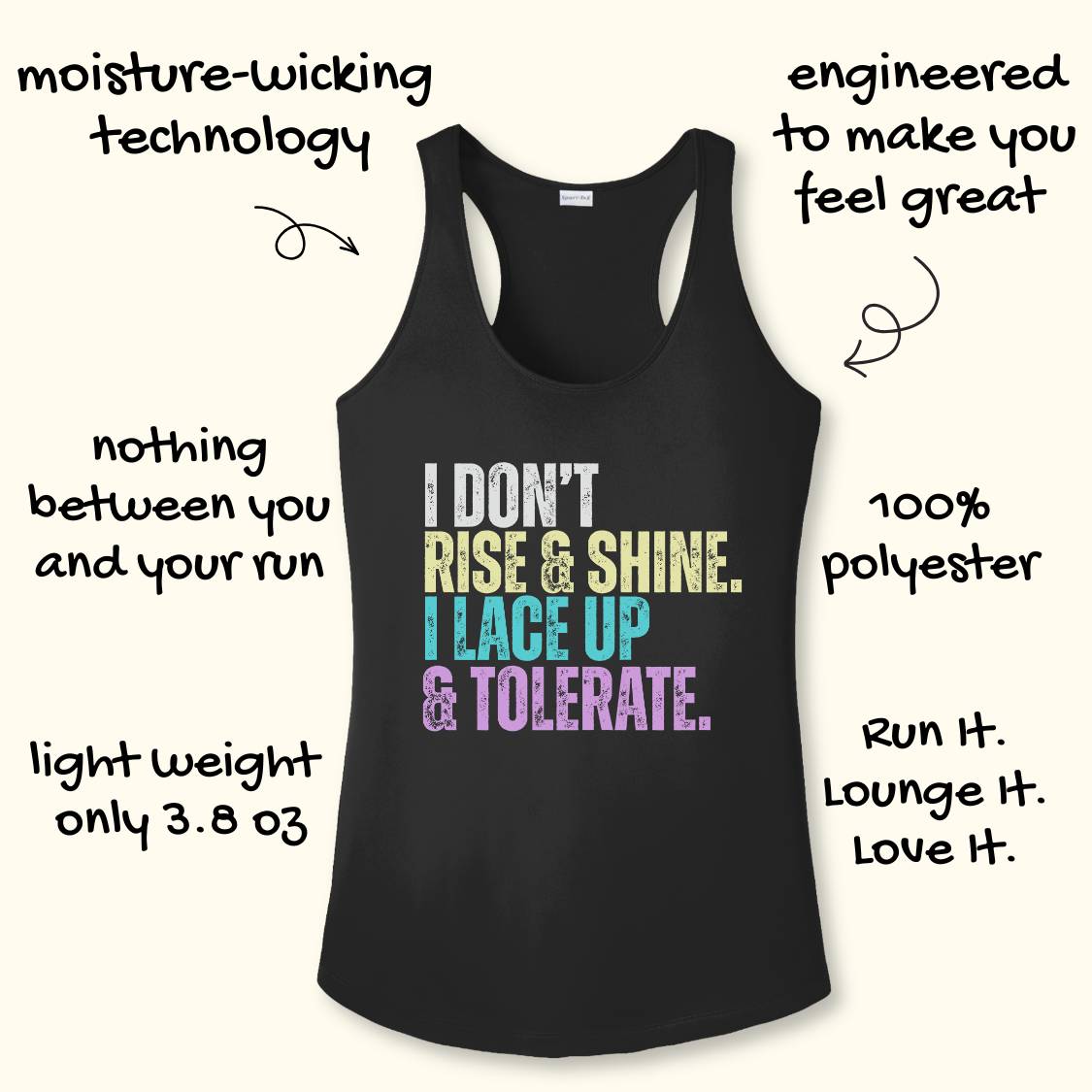 Lace & Tolerate Performance Tank