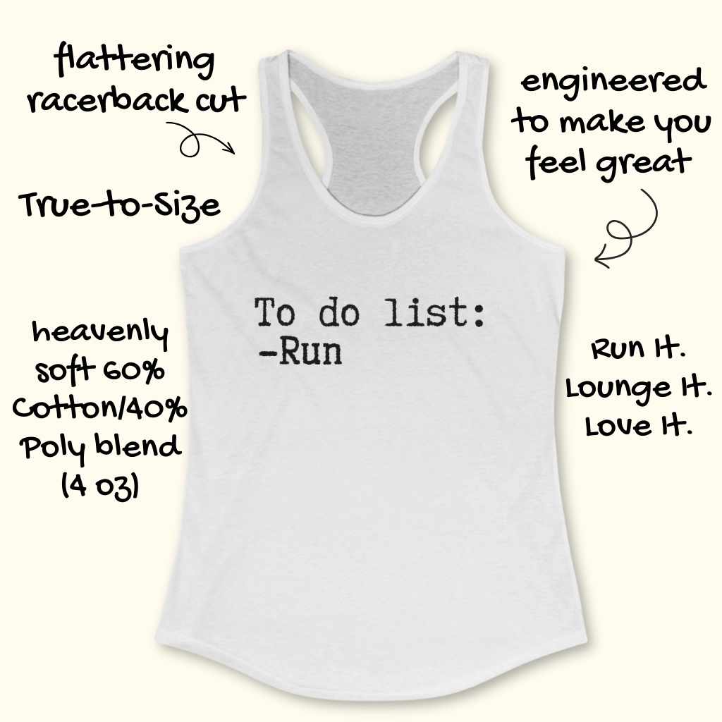 To Do List Tank Top