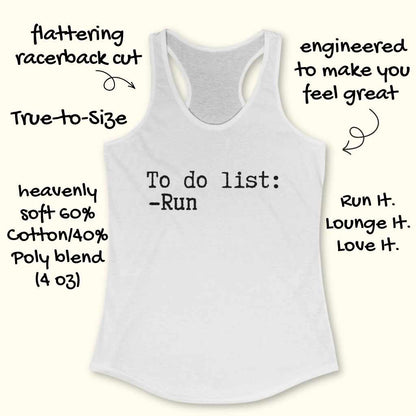 To Do List Tank Top