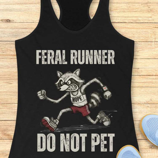 Raccoon Feral Runner Tank Top