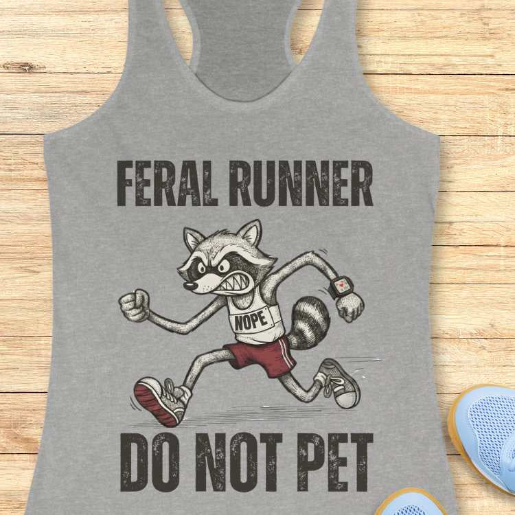 Raccoon Feral Runner Tank Top