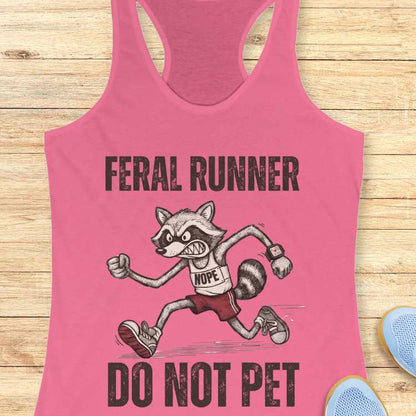 Raccoon Feral Runner Tank Top