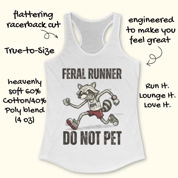 Raccoon Feral Runner Tank Top