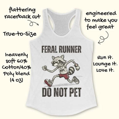 Raccoon Feral Runner Tank Top