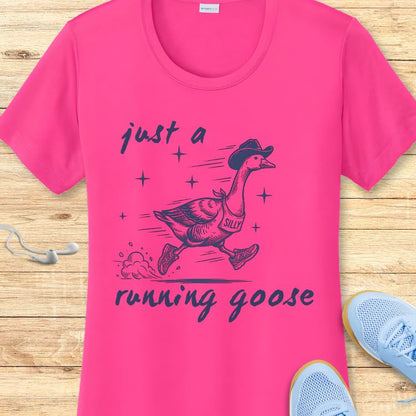 Just A Running Goose Performance Tee