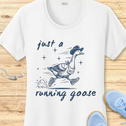 Just A Running Goose Performance Tee