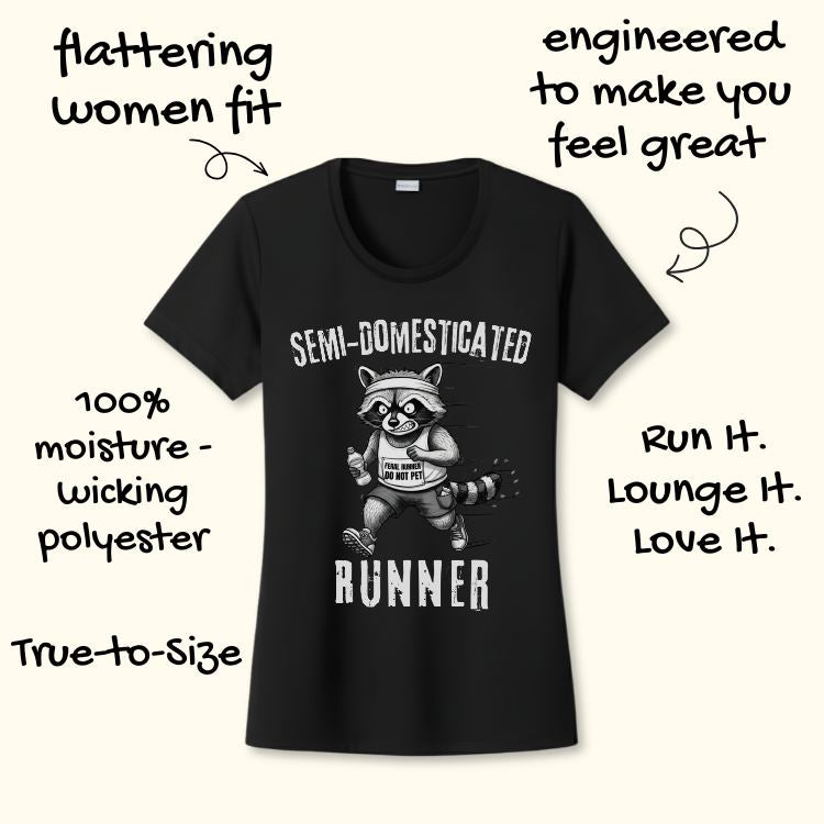 Semi-Domesticated Runner Performance Tee