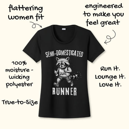 Semi-Domesticated Runner Performance Tee