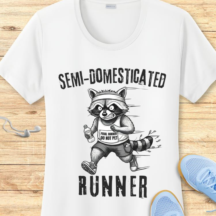 Semi-Domesticated Runner Performance Tee