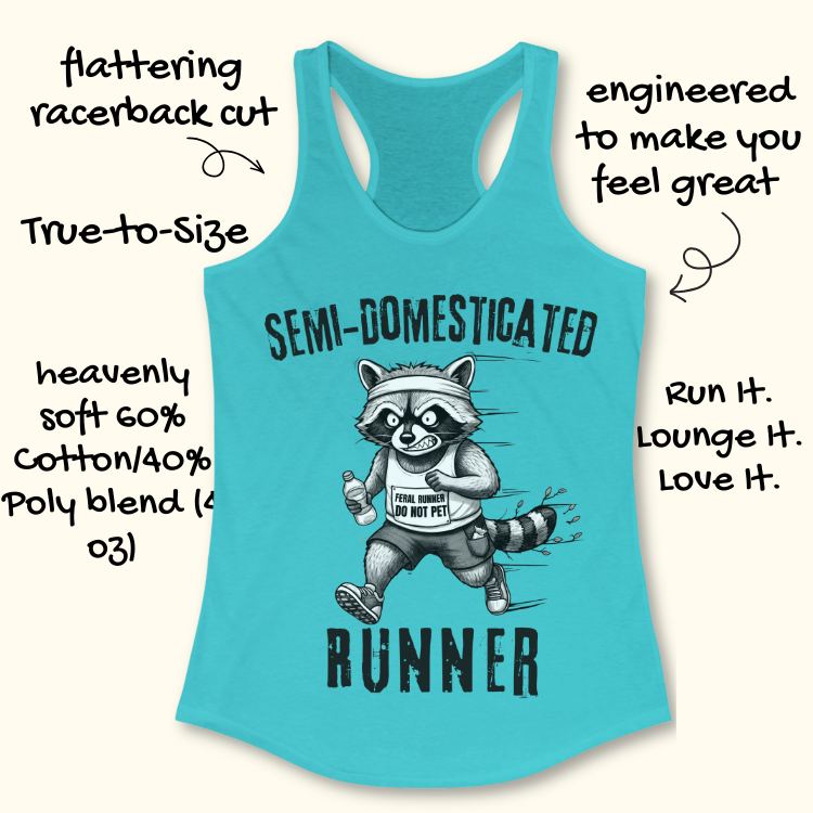 Semi-Domesticated Runner Tank Top