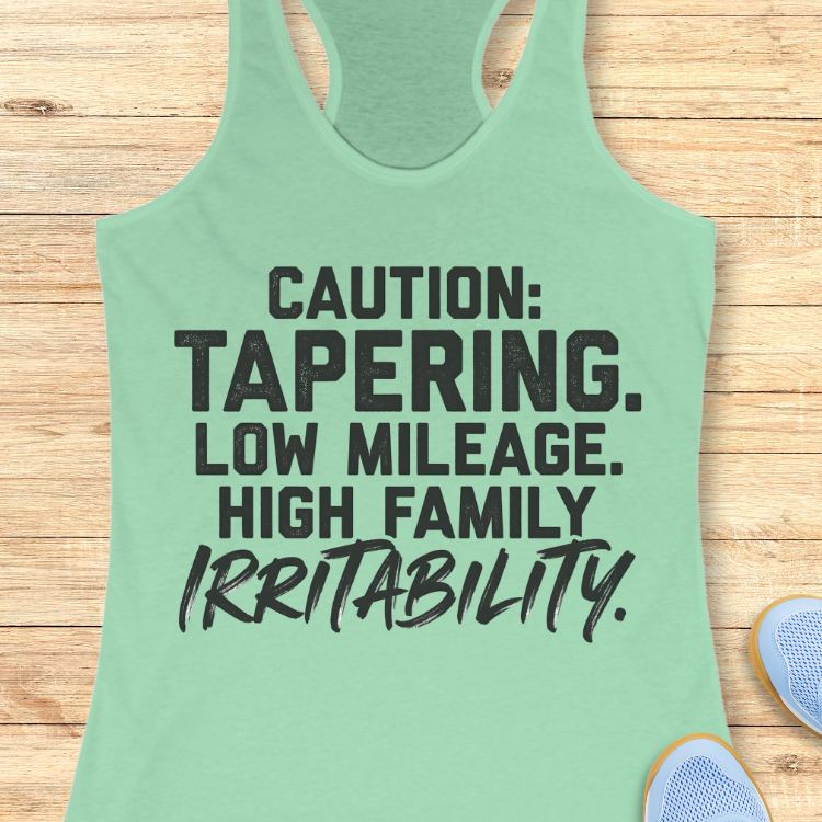 Tapering Warning Tank Top